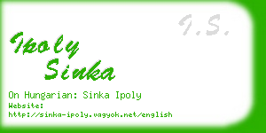 ipoly sinka business card